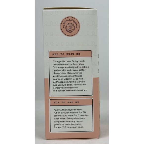 Frank Body Brightening Vitamin C Mask 50ml 1.69 fl oz Gentle Resurfacing NEW - Picture 6 of 9